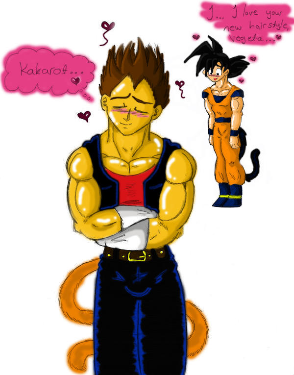  Goku ama el nuevo cabello de Vegeta by Nei-Ning on DeviantArt
