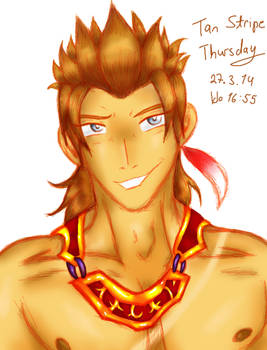 Gan Ning - Tan stripe Thursday