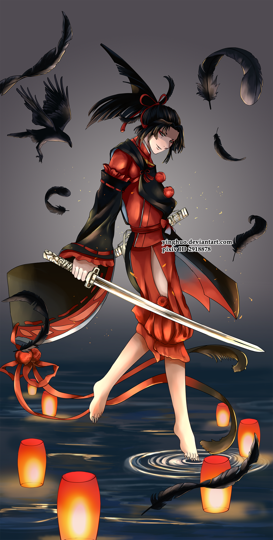Touken Ranbu - Kogarasumaru by yinghuo