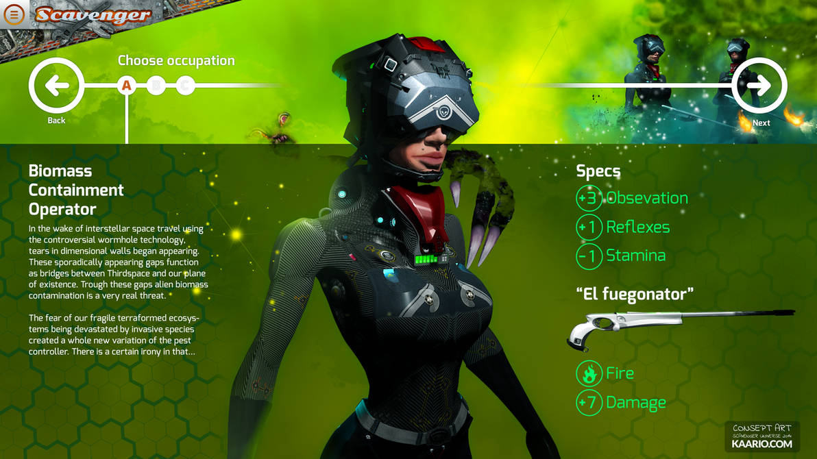 Scavenger: Biomass Containment Operator by kaario