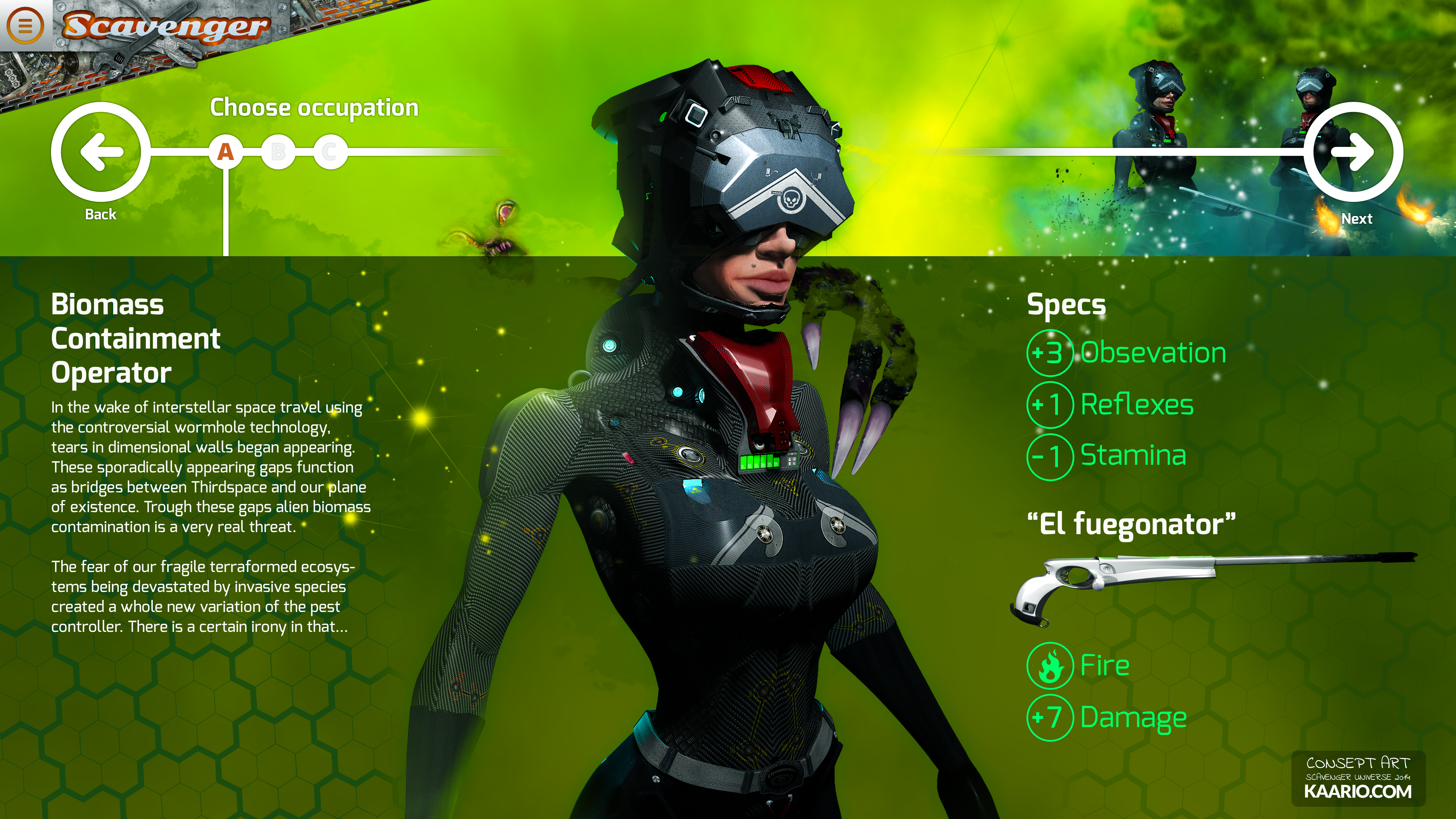 Scavenger: Biomass Containment Operator by kaario