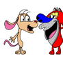 Hanna Barbera Style Ren and Stimpy (Colorized)