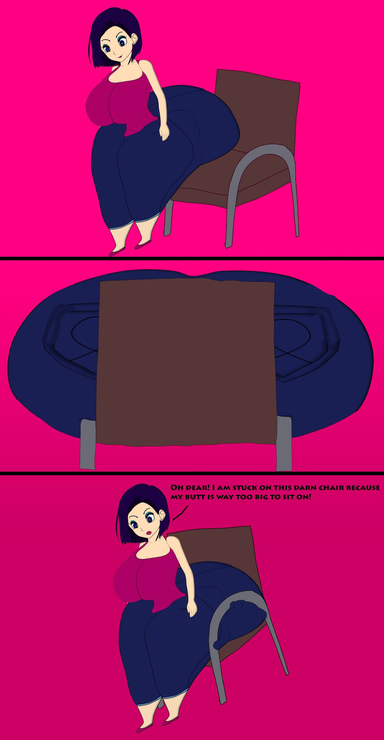 Chair Stuck by CrashFan96 on DeviantArt