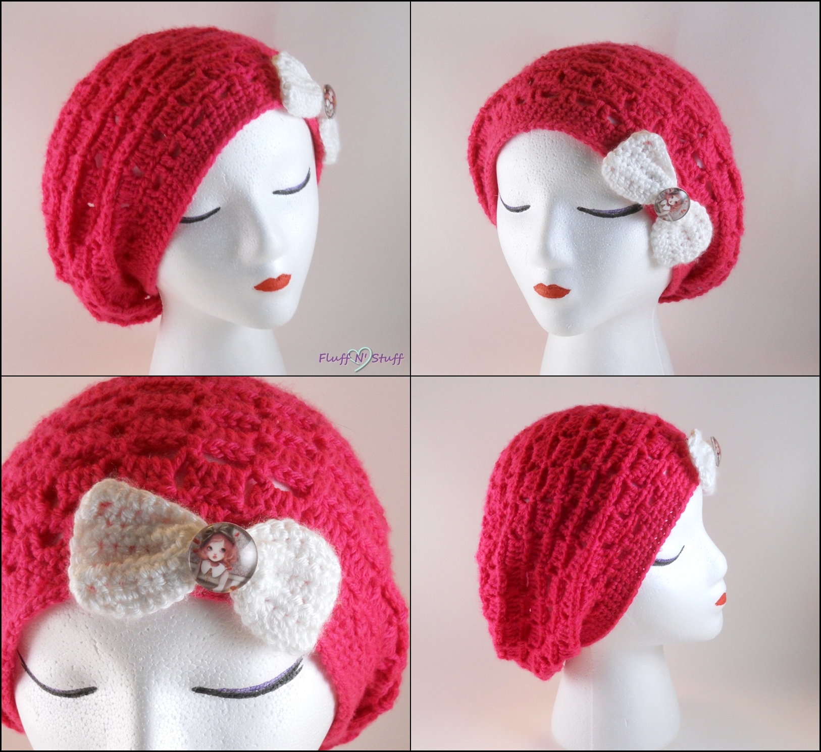 Bright Pink Slouchy Hat