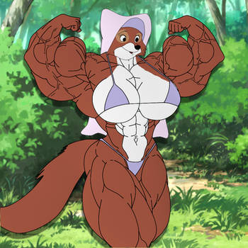 Maid Marian Flexing in The Woods