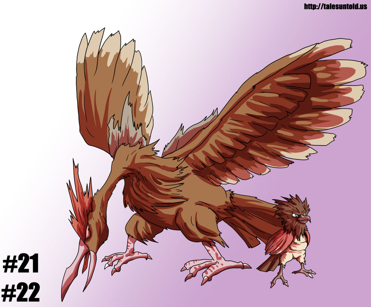 Spearow Family- Gotta Draw 'Em All #21, 22 by Punished-Kom