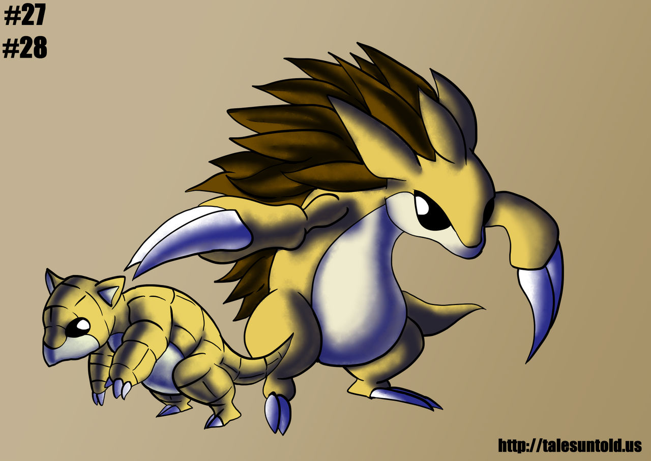 Sandshrew Family- Gotta Draw 'Em All by Punished-Kom
