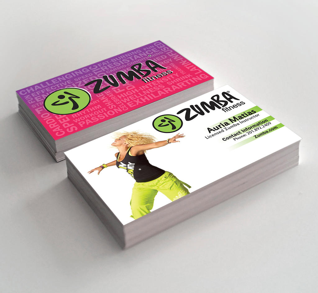 Zumba Business Cards
