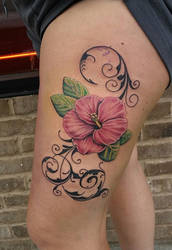 thigh tattoo