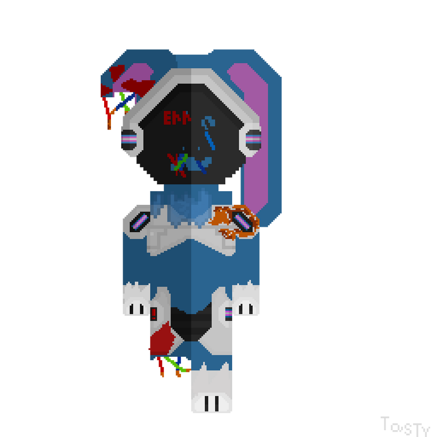 Protogen Holding Rabbit Toy the corrupt rabbit protogen by Tastelici0us on DeviantArt