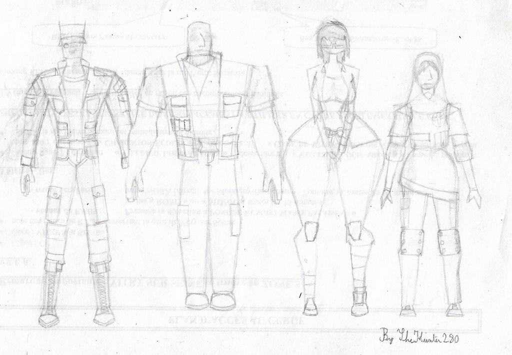 Simplified characters by TheHunter280 on DeviantArt