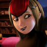 My girlfriend and Mavis from Hotel Transylvania