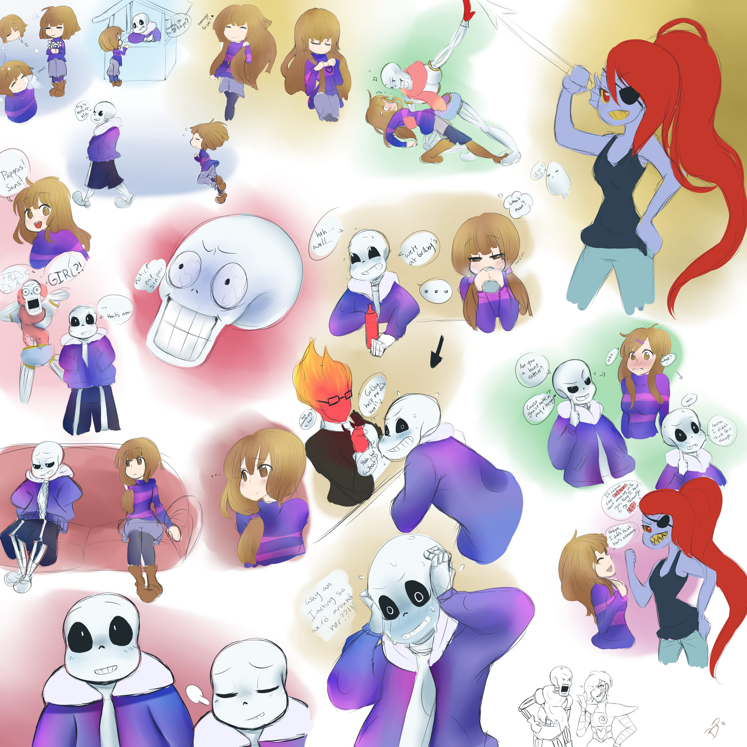 Sans (and others) sketch dump 2