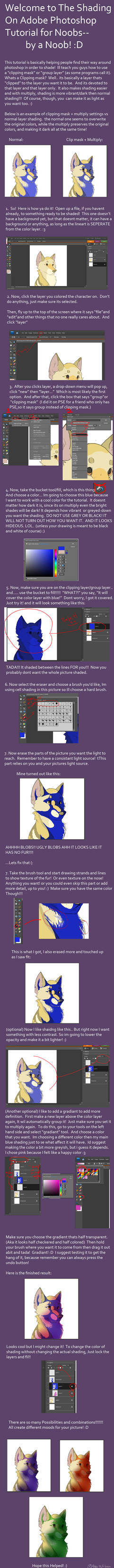 Shading on Adobe PHotoshop for Noobs (tutorial)