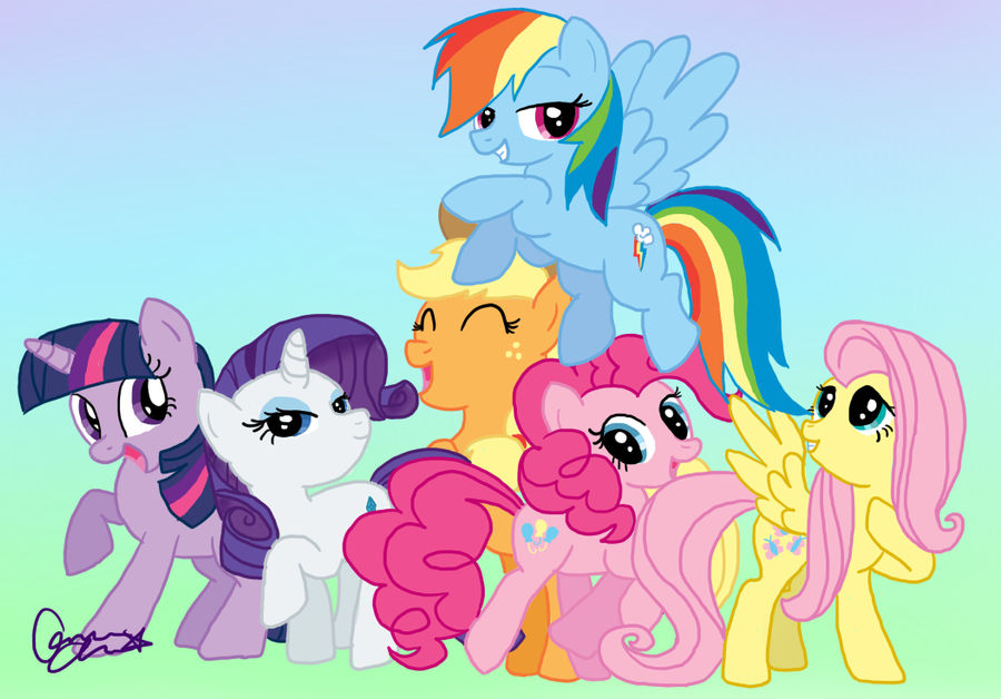 MLP: Mane 6 by scr3aam3r on DeviantArt