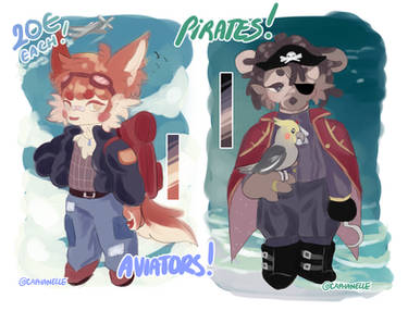 Chibi Anthro Adoptables - FLATSALE|| closed 2/2