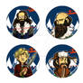 Hobbit button set 1