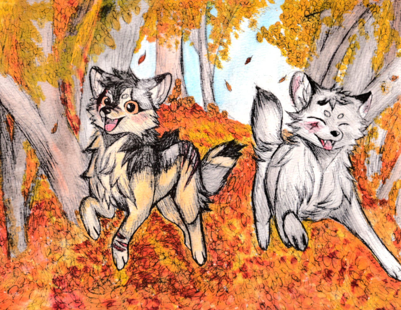 Deviantart Fall Autumn days by TwistedStalkTheWolf on DeviantArt
