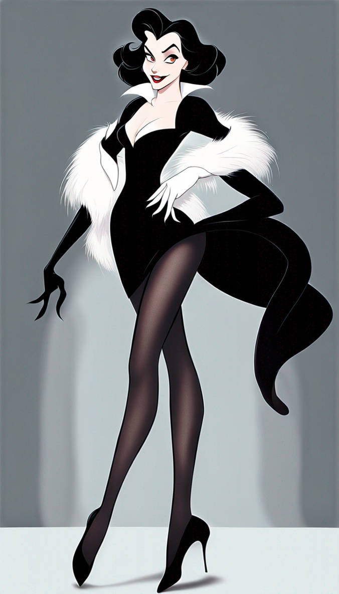 Disney multiversion Belle in a short black dress w