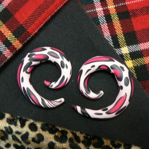 Leopard earrings-plugs-gauges