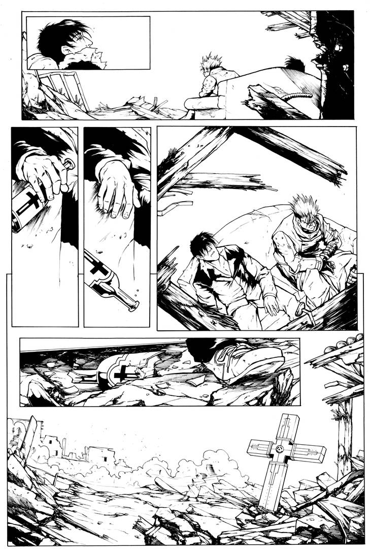 Trigun, The Death of Nicholas D. Wolfwood 2 by CPuglise9 on DeviantArt