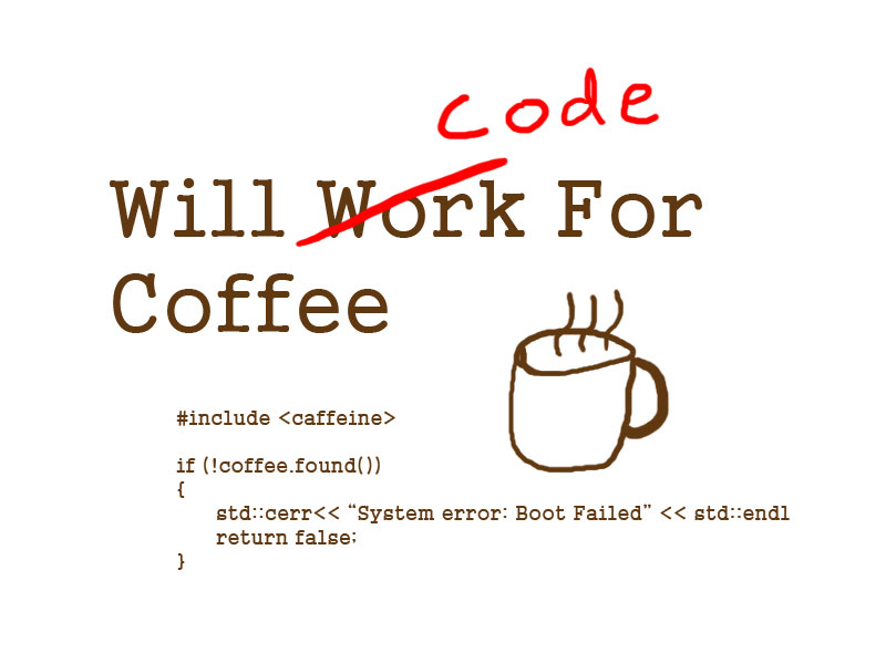 Will Work For Coffee