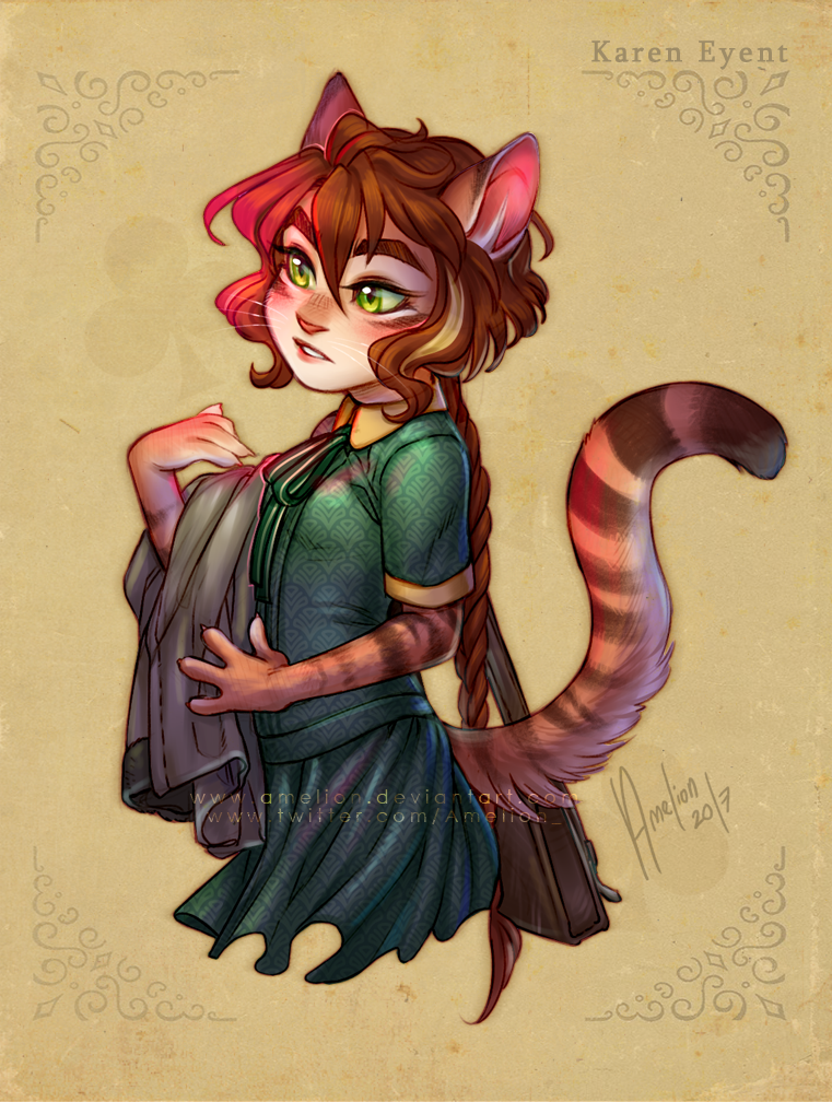 Karen the toyger - Lackadaisy FanOC/art