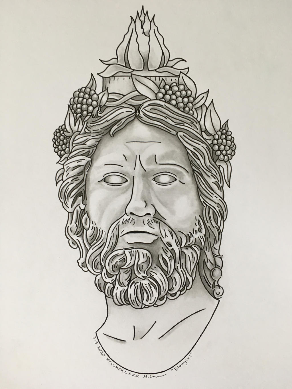 Dionysus Tattoo design by MitMatt01 on DeviantArt