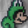 Super Mario Brothers: Perler Bead Frog Mario