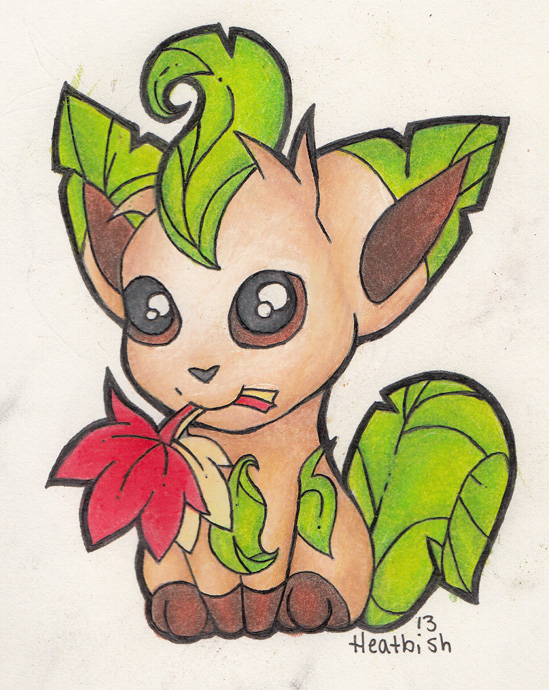 Pokemon: Colored Pencil Leafeon