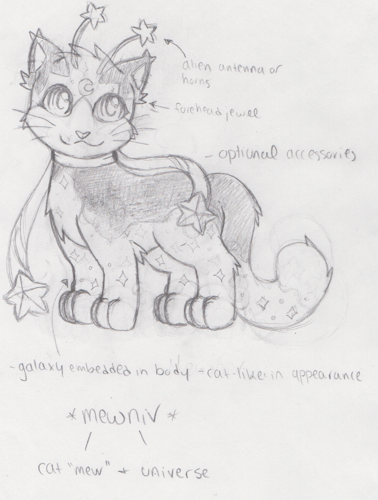 Mewniv Species: Concept Art / Sketch