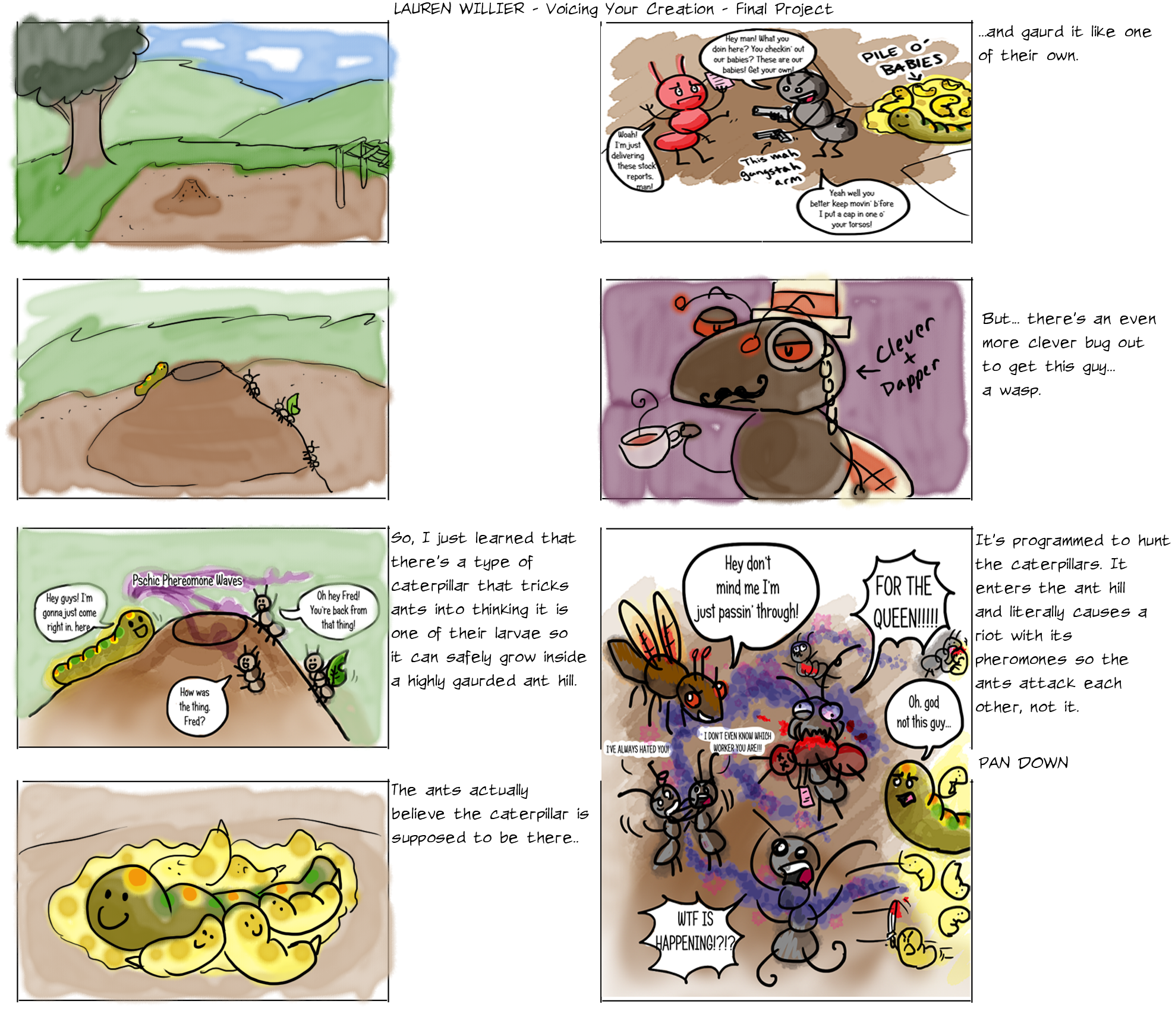 Bug Life Storyboards 1