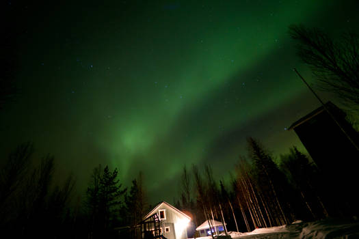 aurora borealis in Finland