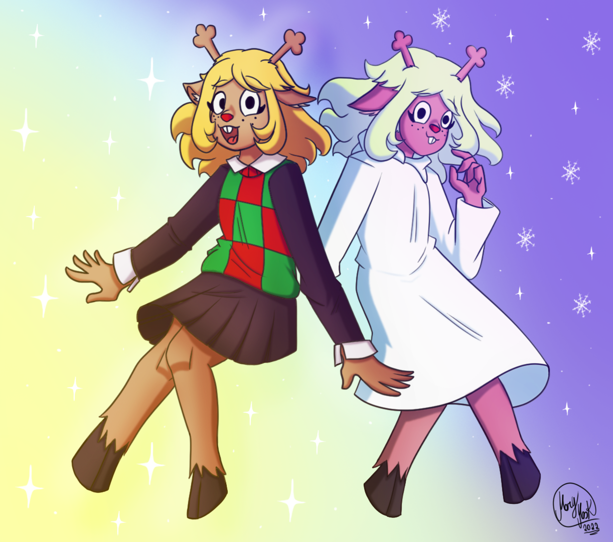 Noelle Holiday (Deltarune Chapter 2 Fanart) by DudaSoaresArt on DeviantArt