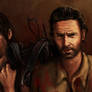 the Walking dead (Daryl, Rick , Michone)