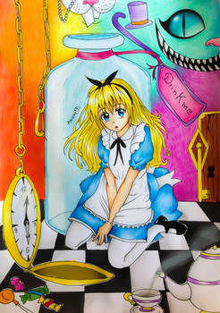 Alice in Wonderland + Drawing Video