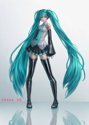 Hatsune Miku Redraw Challenge + Lineart