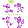 YCH Auction | OPEN | Any Species | 100 point SB