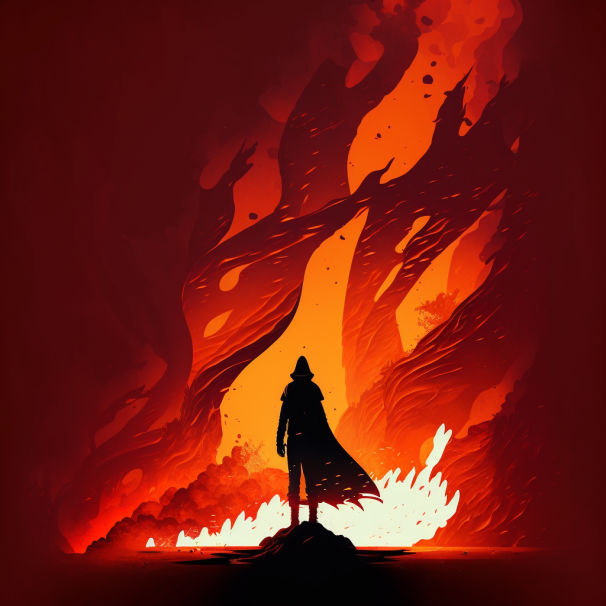 shadow on fire by NightMarepe on DeviantArt