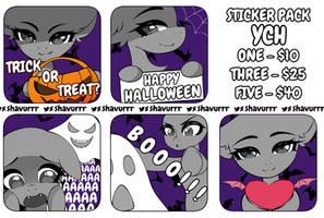 HALLOWEEN STICKER PACK YCH (CLOSED)