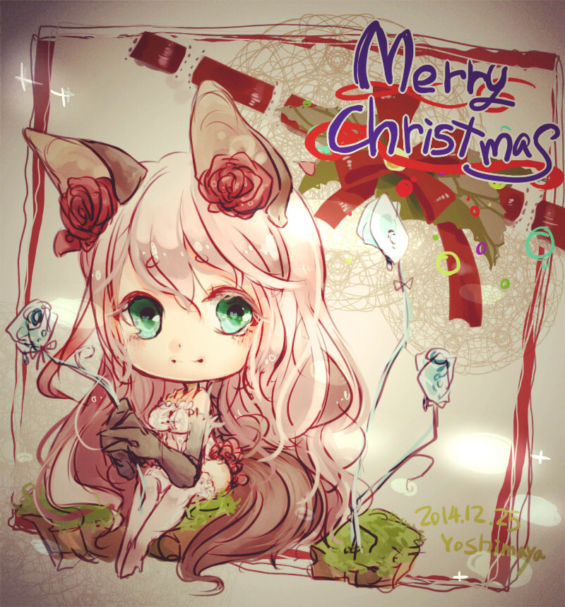 Xmas chibi raffle prize : Rose candy