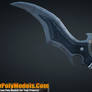 Dagger #7 3D Low Poly | 3DLowPolyModels.Com