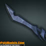 Sword #5 3D Low Poly | 3DLowPolyModels.Com