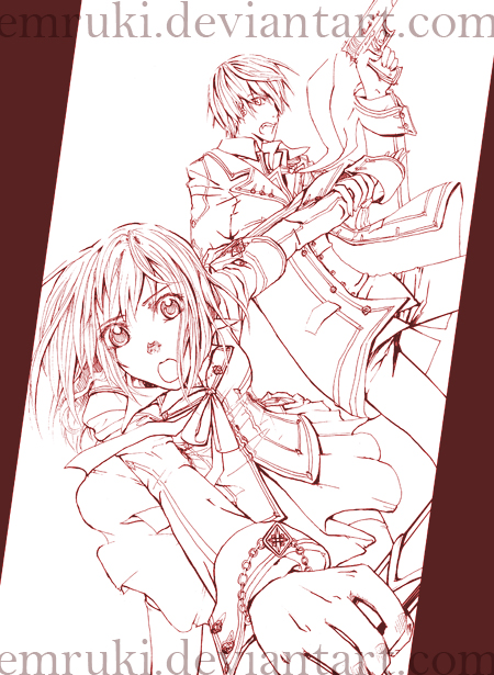 Vampire Knight lineart