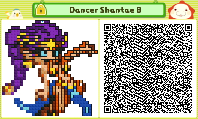 Dancer Shantae 8 Pushmo Card by thenardsofdoom