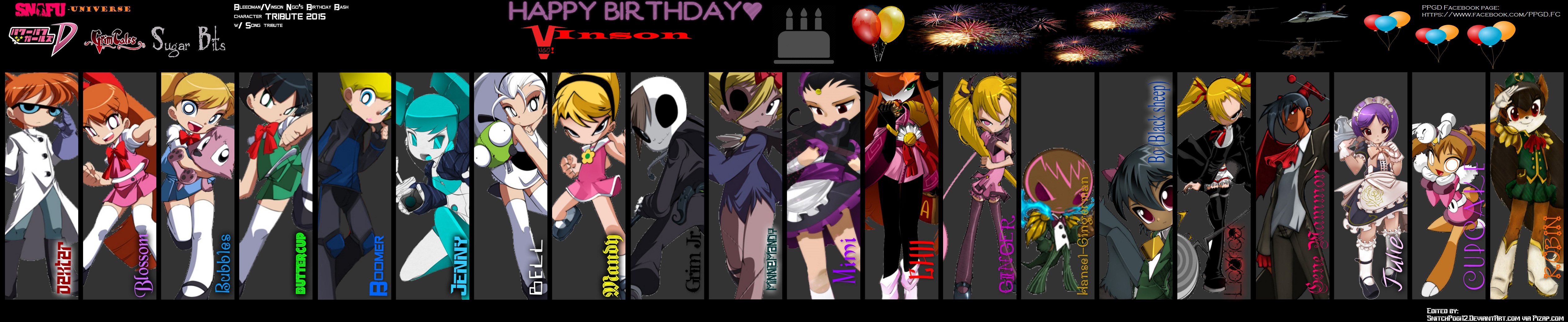 Bleedman/V-Ngo's Birthday bash Char. tribute chart by snitchpogi12