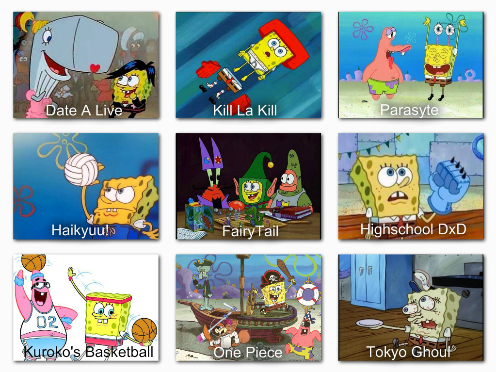 Spongebob Anime Comparison Chart 1 By Snitchpogi12 On Deviantart Spongebob Anime Comparison Chart 1 By Snitchpogi12 On Deviantart