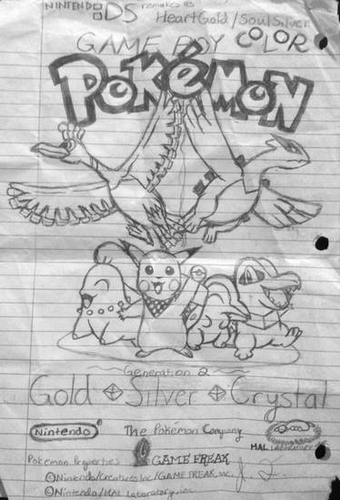 Pokemon Gold Silver Game Poster