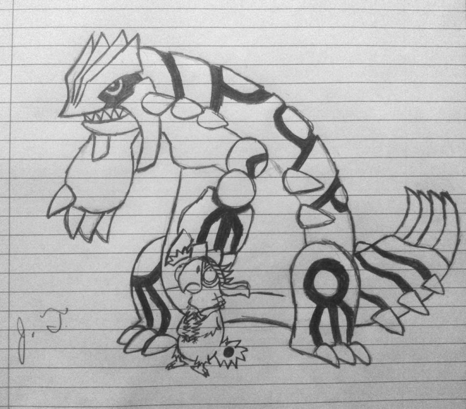 Pokemon Drawings - Groudon by joshbluemacaw on DeviantArt