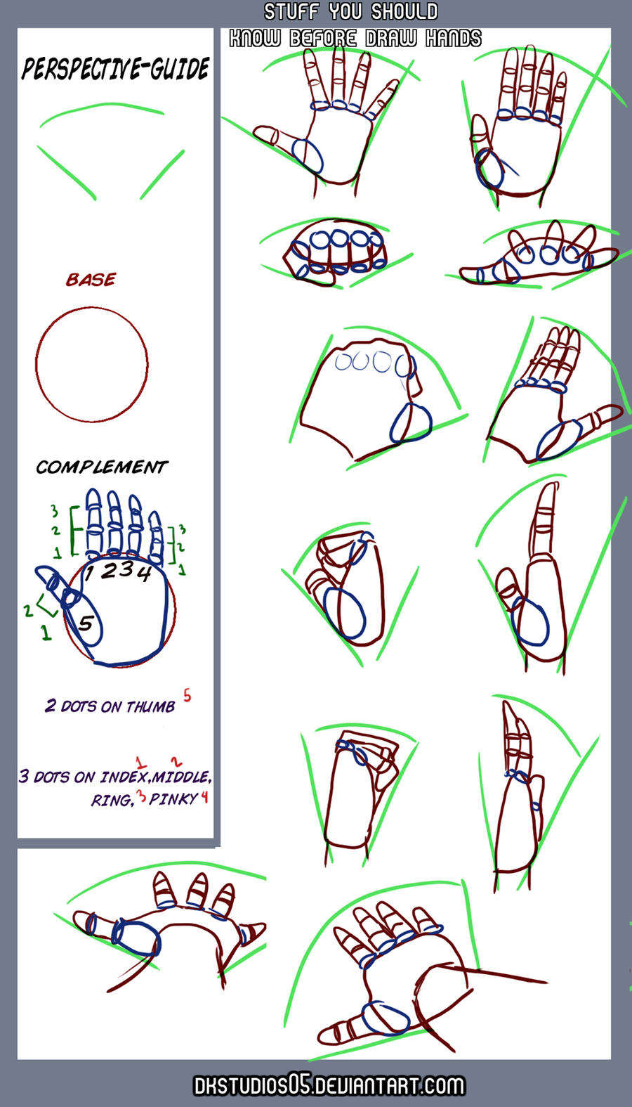Perspective on Hands Tutorial by DKSTUDIOS05 on DeviantArt